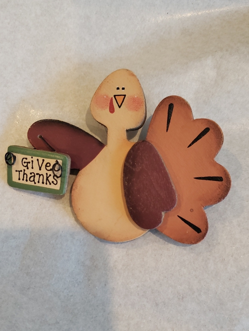 Thanksgiving Turkey Brooch Crazy Mountain / Henton Vintage